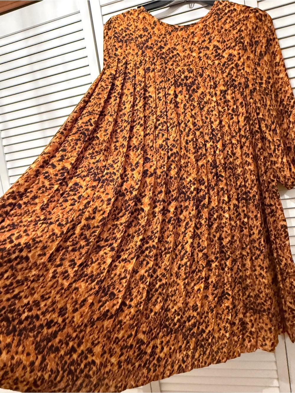 Nanette Lepore Yellow Gold Animal-Print Lined Dress - Picture 3 of 7